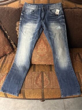 Buffalo David Bitton - MAX X  32/30
Men's Blue Washed Denim skinny Jeans
